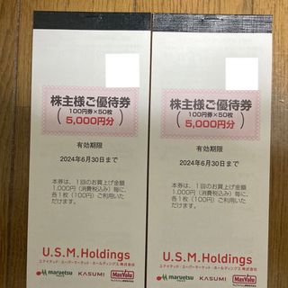 ユナイテッドスーパーマーケット USMH 株主優待券 10000円分(ショッピング)