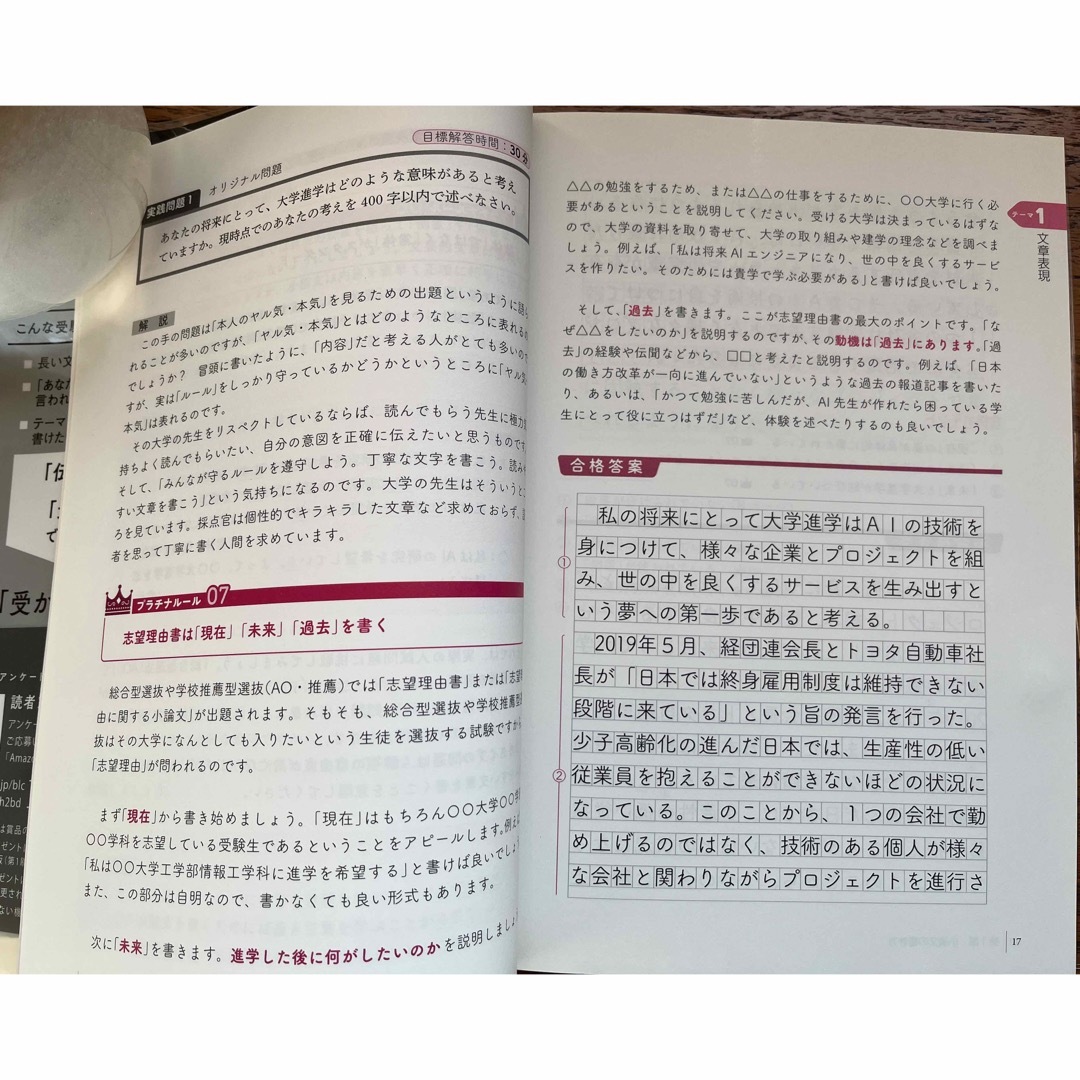 角川書店(カドカワショテン)の（ほぼ新品）柳生好之の小論文プラチナルール エンタメ/ホビーの本(語学/参考書)の商品写真