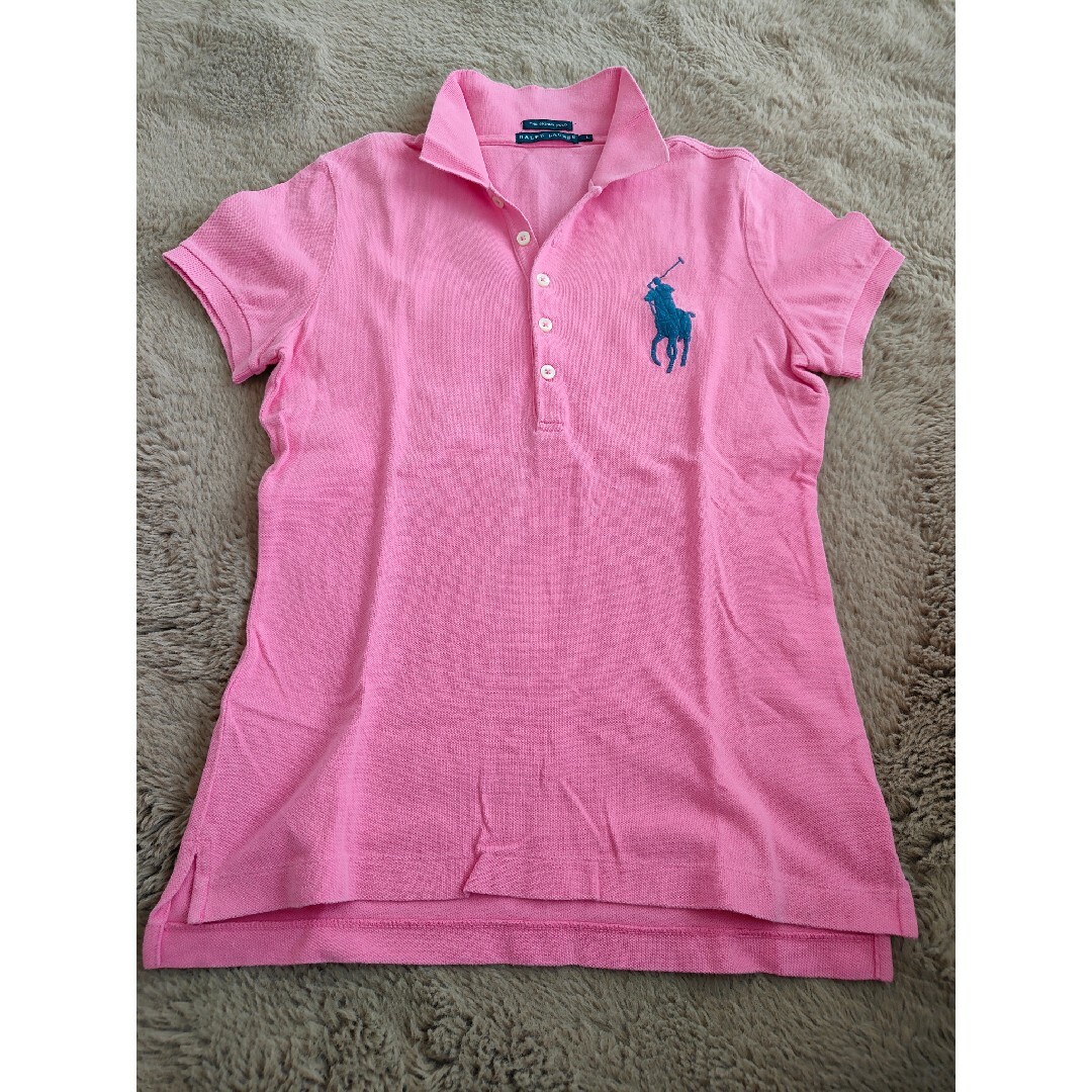 POLO RALPH LAUREN(ポロラルフローレン)のラルフローレン RALPH LAUREN ポロシャツ 半袖 ビッグポニー L ピ レディースのトップス(ポロシャツ)の商品写真