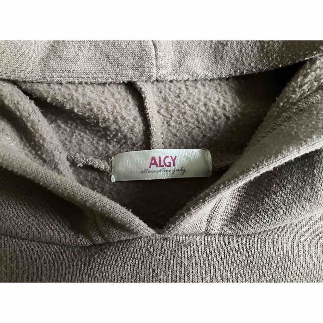 ALGY(アルジー)の【送料込】ALGY 裏ボアパーカーxs140 キッズ/ベビー/マタニティのキッズ服女の子用(90cm~)(ジャケット/上着)の商品写真