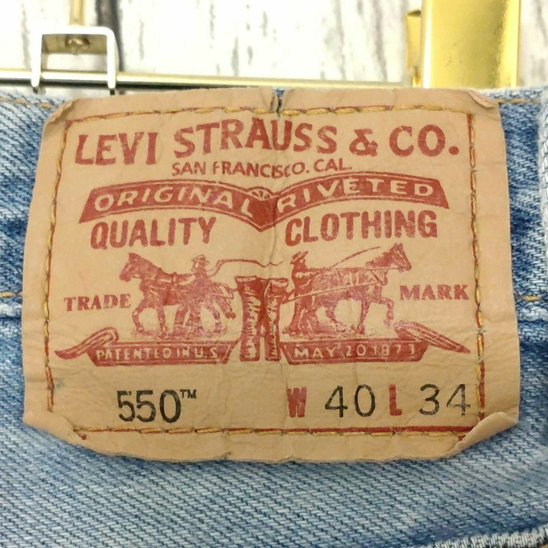 Levi's(リーバイス)のUS古着リーバイス550グランジバギーワイドデニムパンツW40L34（959） メンズのパンツ(デニム/ジーンズ)の商品写真