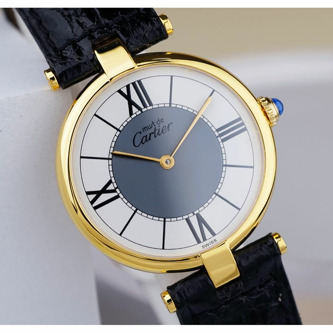 Cartier - 美品 カルティエ マスト ヴァンドーム グレー ホワイト ローマン LM