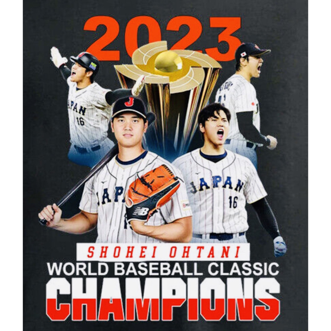 WBC MVP記念大谷翔平Tシャツ 黒　Mサイズ スポーツ/アウトドアの野球(記念品/関連グッズ)の商品写真