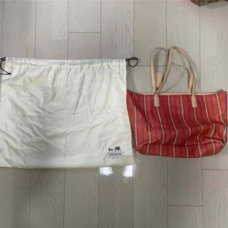 コーチ(COACH)のCOACH（コーチ）　トートバッグ　赤系orオレンジ系(トートバッグ)