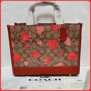 COACH - コーチ CH325 デンプシー 2Wayトート ワイルド ストロベリー イチゴ