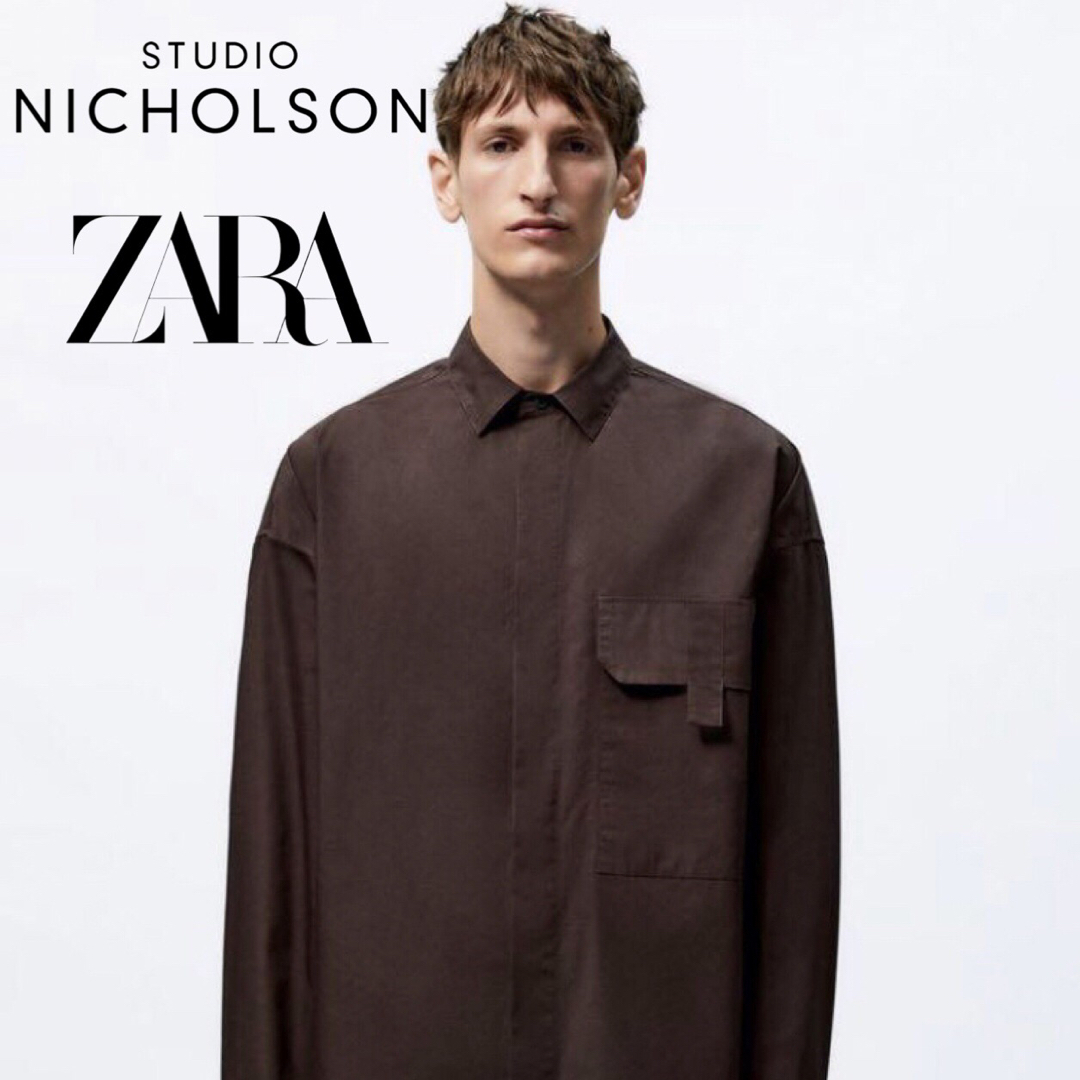 ZARA(ザラ)の新品⭐️ZARA×STUDIO NICHOLSON ポケットシャツジャケット メンズのトップス(シャツ)の商品写真