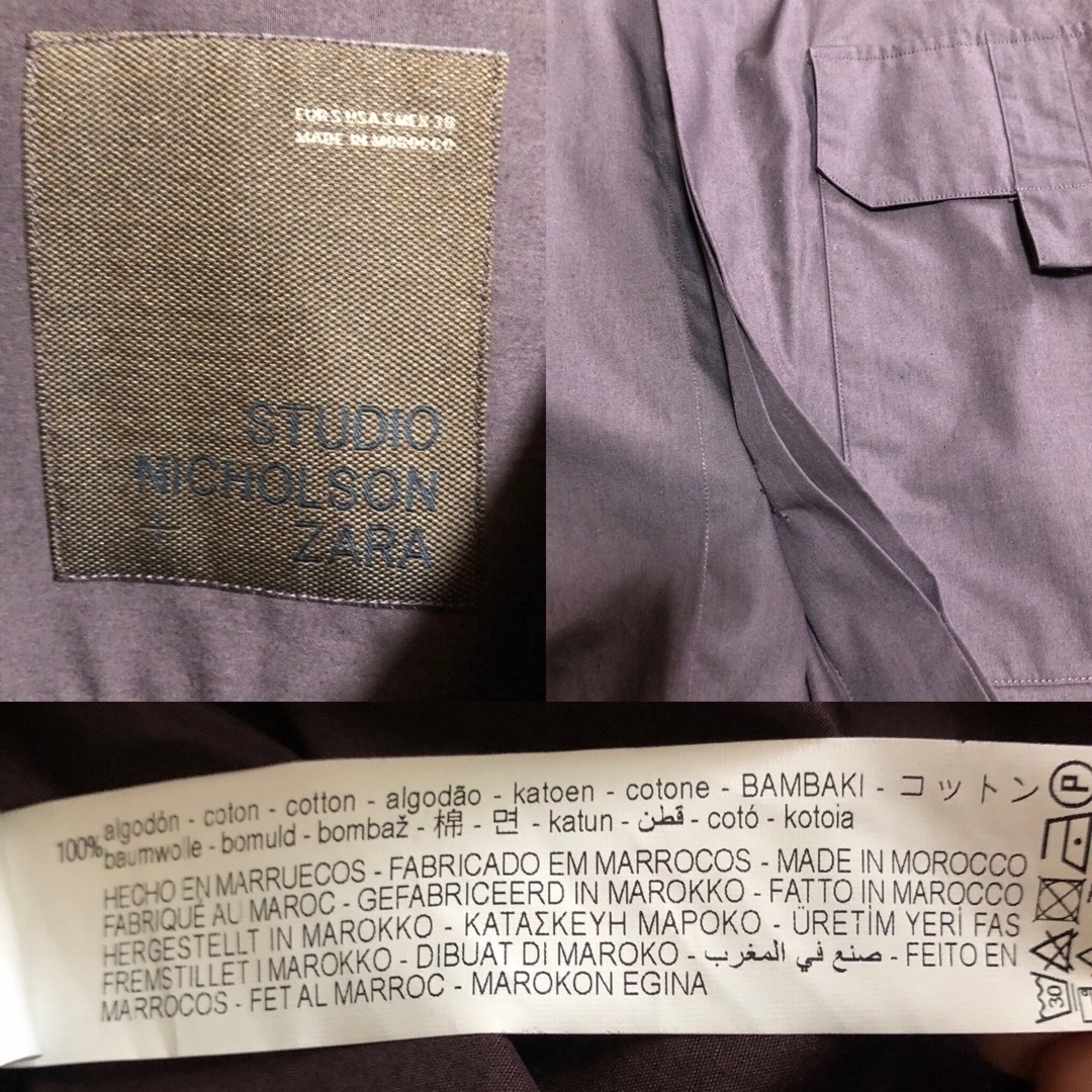 ZARA(ザラ)の新品⭐️ZARA×STUDIO NICHOLSON ポケットシャツジャケット メンズのトップス(シャツ)の商品写真