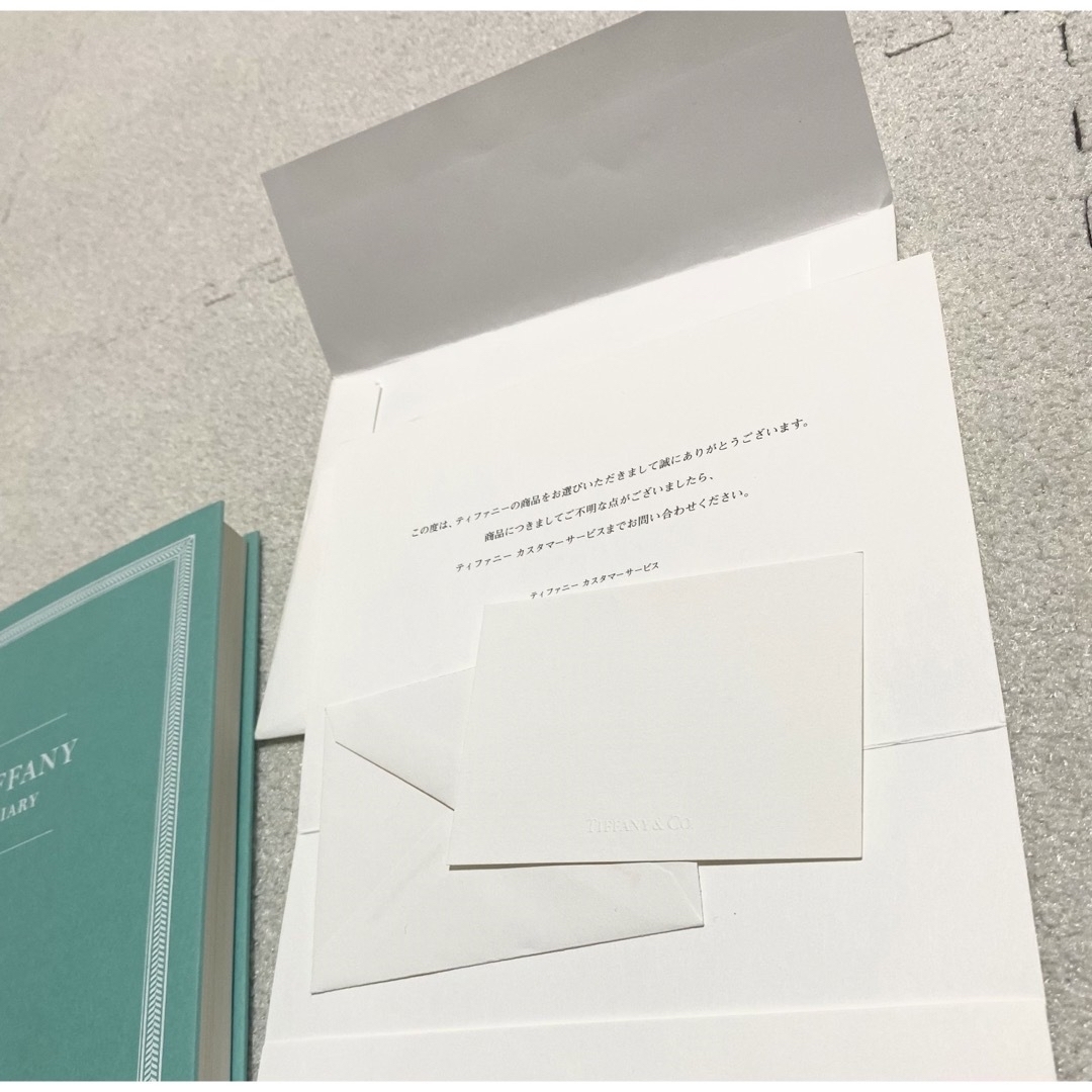 Tiffany & Co.(ティファニー)のTiffany Diary 無地ノート　未使用品　カード インテリア/住まい/日用品の文房具(ノート/メモ帳/ふせん)の商品写真