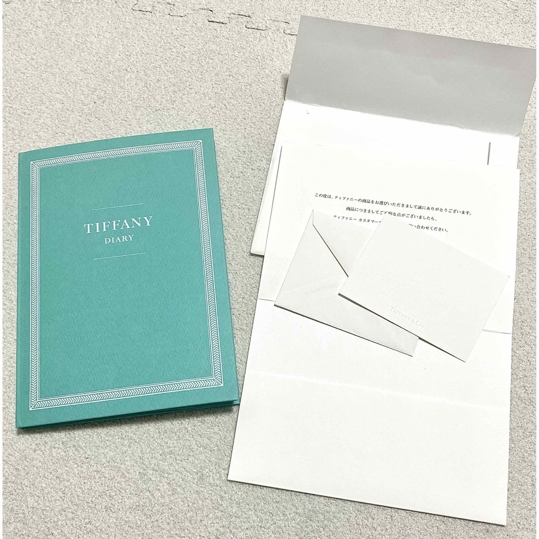 Tiffany & Co.(ティファニー)のTiffany Diary 無地ノート　未使用品　カード インテリア/住まい/日用品の文房具(ノート/メモ帳/ふせん)の商品写真