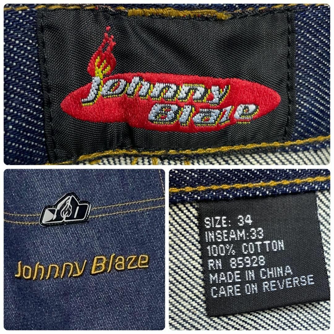 JOHNNY BLAZE - ジョニーブレイズバギーデニムカーゴパンツ JOHNNY BLAZE - ジョニーブレイズバギーデニムカーゴパンツ
