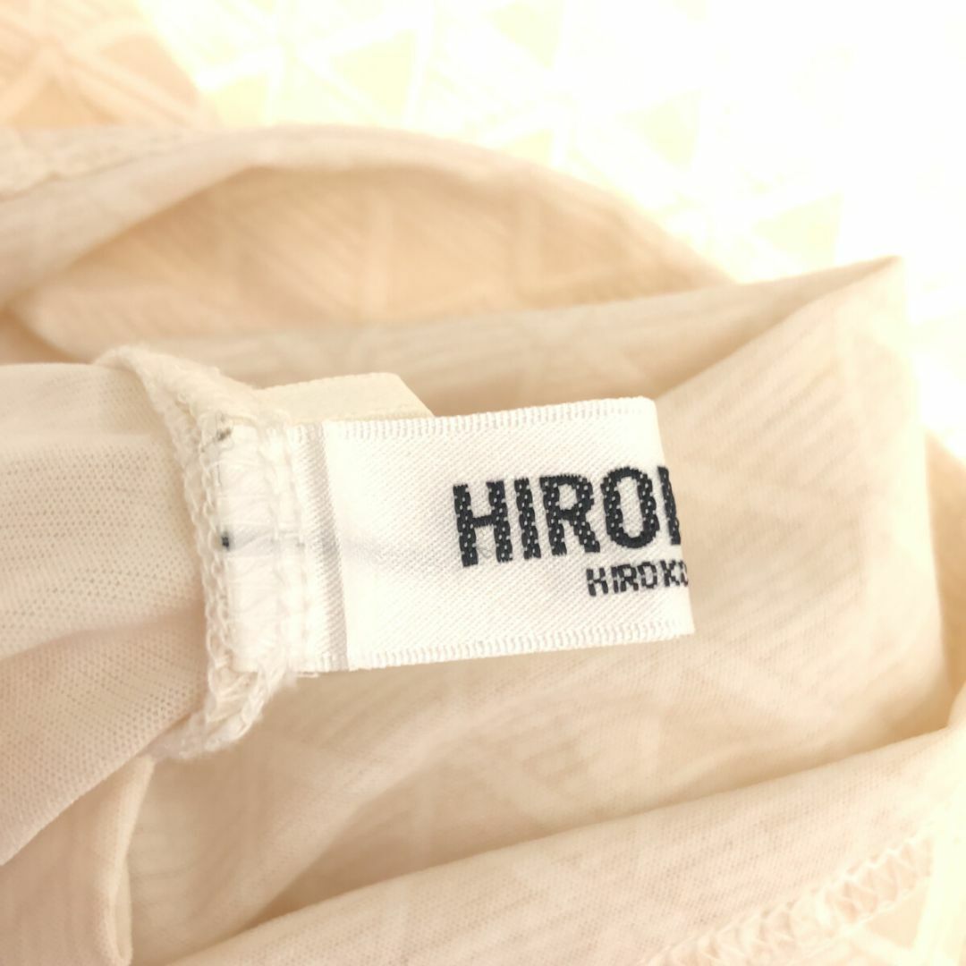 HIROKO BIS(ヒロコビス)のHIROKO BIS ヒロコビス トップス Tシャツ 半袖 ナチュラル レディースのトップス(Tシャツ(半袖/袖なし))の商品写真