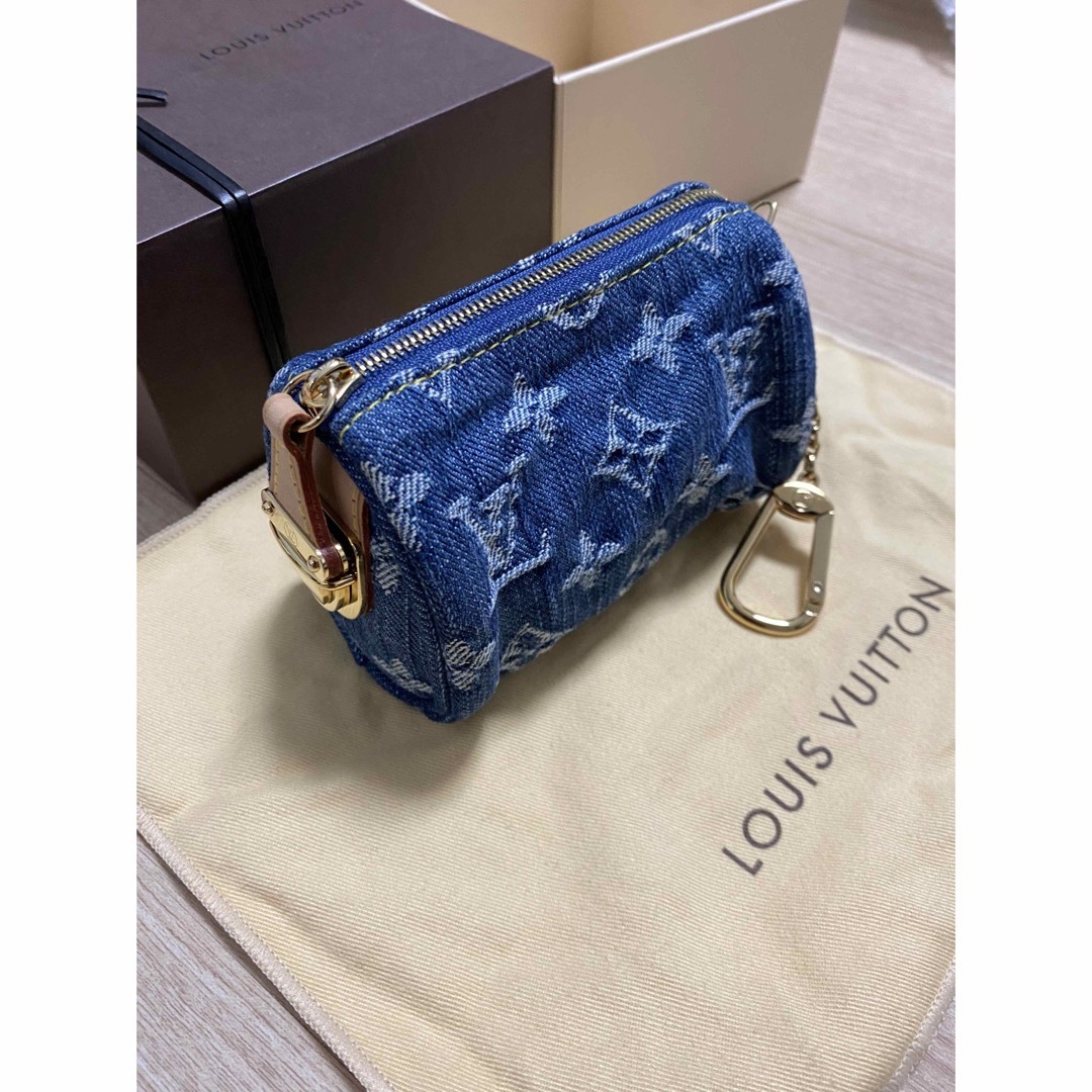 LOUIS VUITTON(ルイヴィトン)の未使用　ルイヴィトン デニム トゥルース スピーディ PM ポーチ キーフック レディースのファッション小物(ポーチ)の商品写真