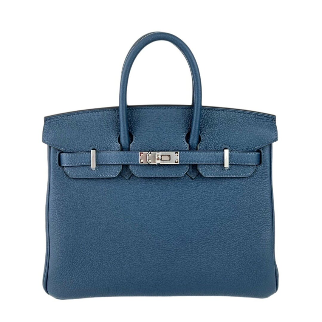 Hermes(エルメス)の新品未使用 HERMES エルメス Birkin25 バーキン25 Blue de prsse ブルードゥプリュス Togo トゴ PHW シルバー金具 W刻 ハンドバッグ レディースのバッグ(ハンドバッグ)の商品写真