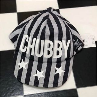 チャビーギャング(CHUBBYGANG)のチャビーギャング ストライプ グレー キャップ L(帽子)