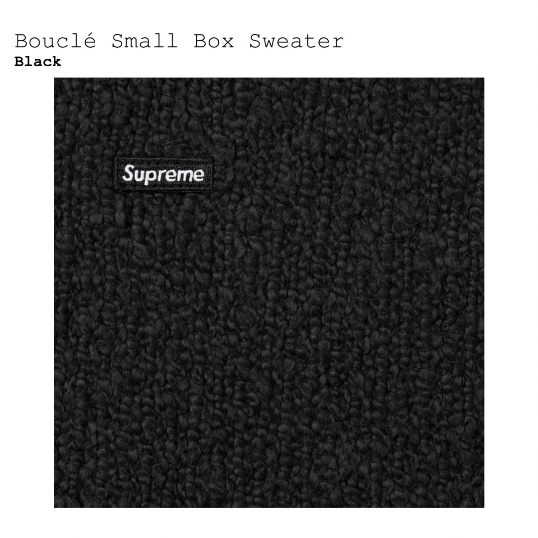 Supreme(シュプリーム)のSupreme Bouclé Small Box Sweater "Black" メンズのトップス(ニット/セーター)の商品写真