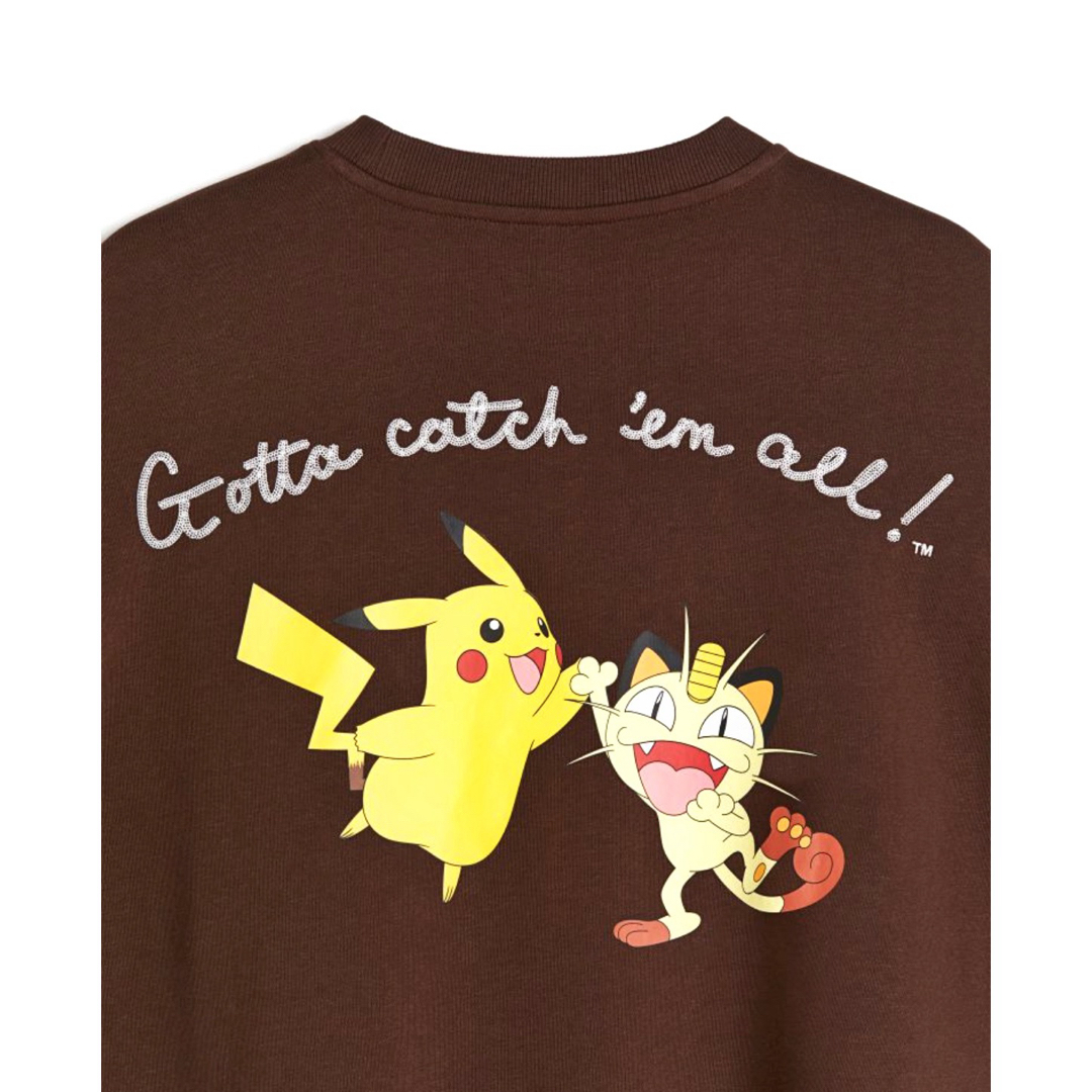 H&M(エイチアンドエム)の新品 H&M × Pokemon ピカチュウ & ニャース スウェット L メンズのトップス(スウェット)の商品写真