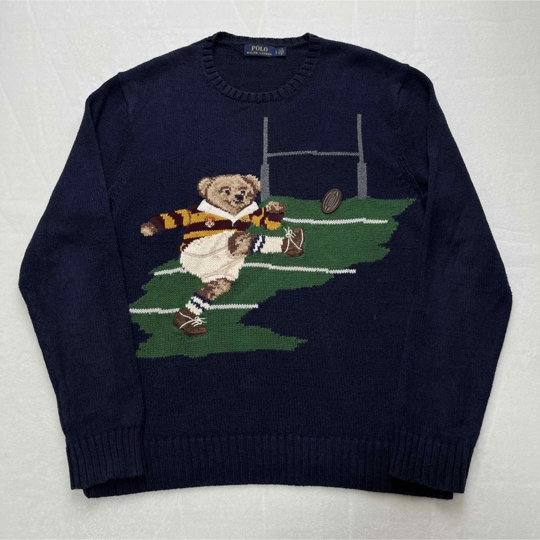 POLO RALPH LAUREN(ポロラルフローレン)の【SPECIAL】POLO RALPHLAUREN ポロベア ラグビー ニット メンズのトップス(ニット/セーター)の商品写真