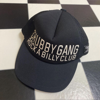 チャビーギャング(CHUBBYGANG)のチャビーギャング ブラック ロゴ キャップ M(帽子)