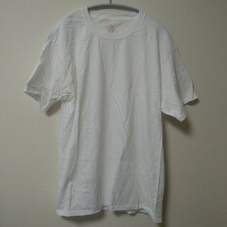 ヘインズ(Hanes)のヘインズ　綿100%　白シャツ　Hanes　訳あり　Lサイズ(Tシャツ/カットソー(半袖/袖なし))