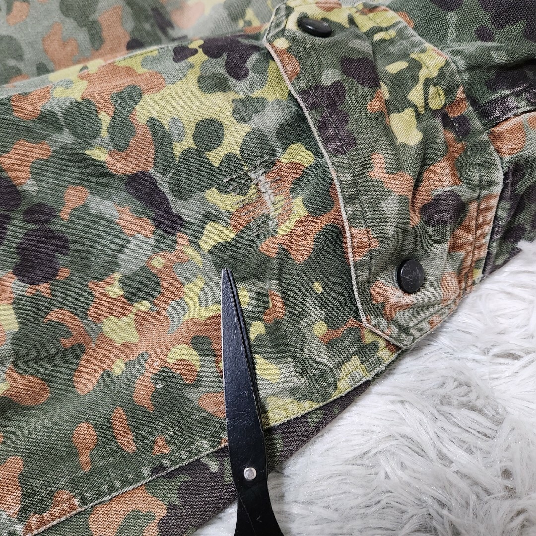 MILITARY(ミリタリー)のVintage ドイツ軍 迷彩柄 カモフラ カーゴパンツ ハーフパンツ ショート メンズのパンツ(ショートパンツ)の商品写真