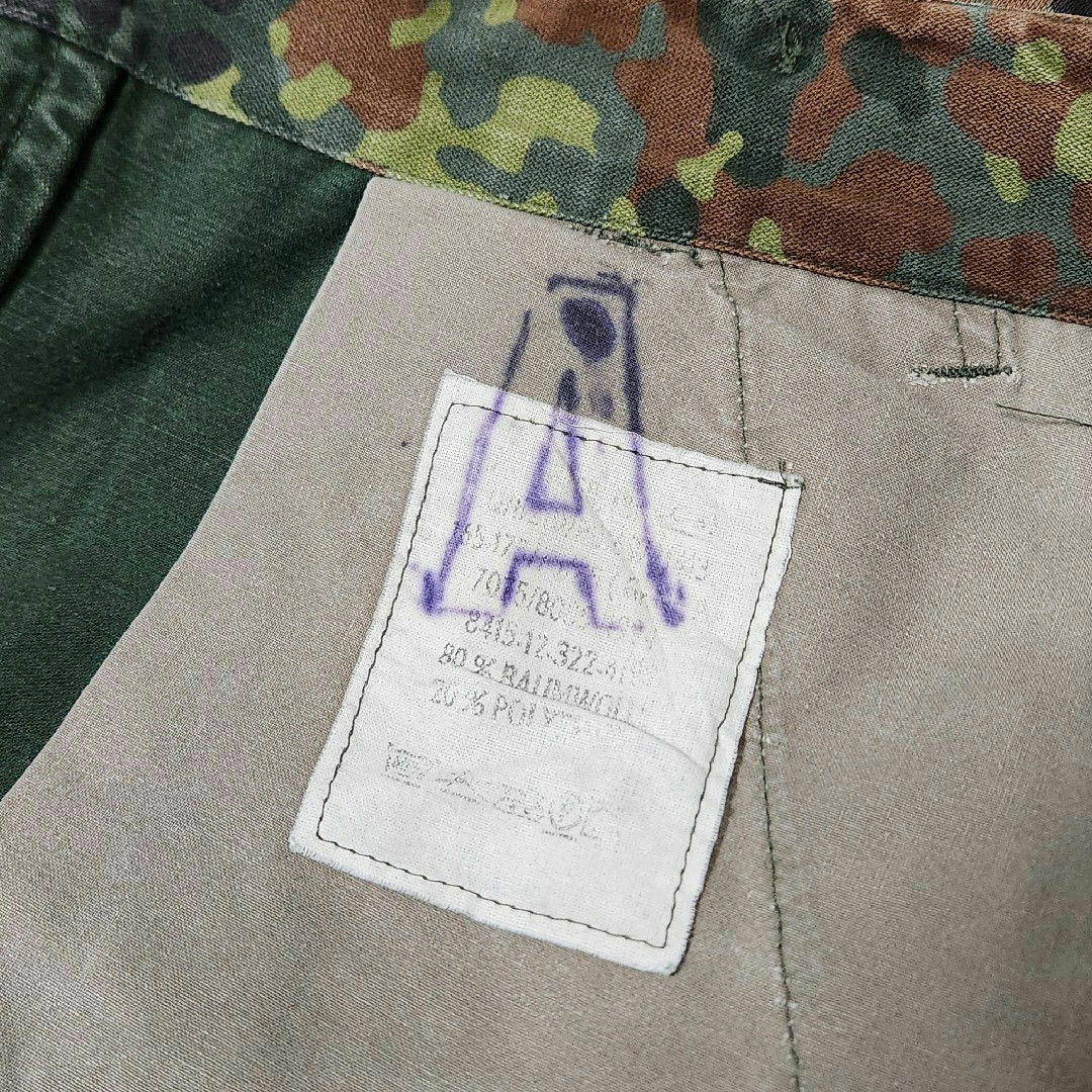 MILITARY(ミリタリー)のVintage ドイツ軍 迷彩柄 カモフラ カーゴパンツ ハーフパンツ ショート メンズのパンツ(ショートパンツ)の商品写真