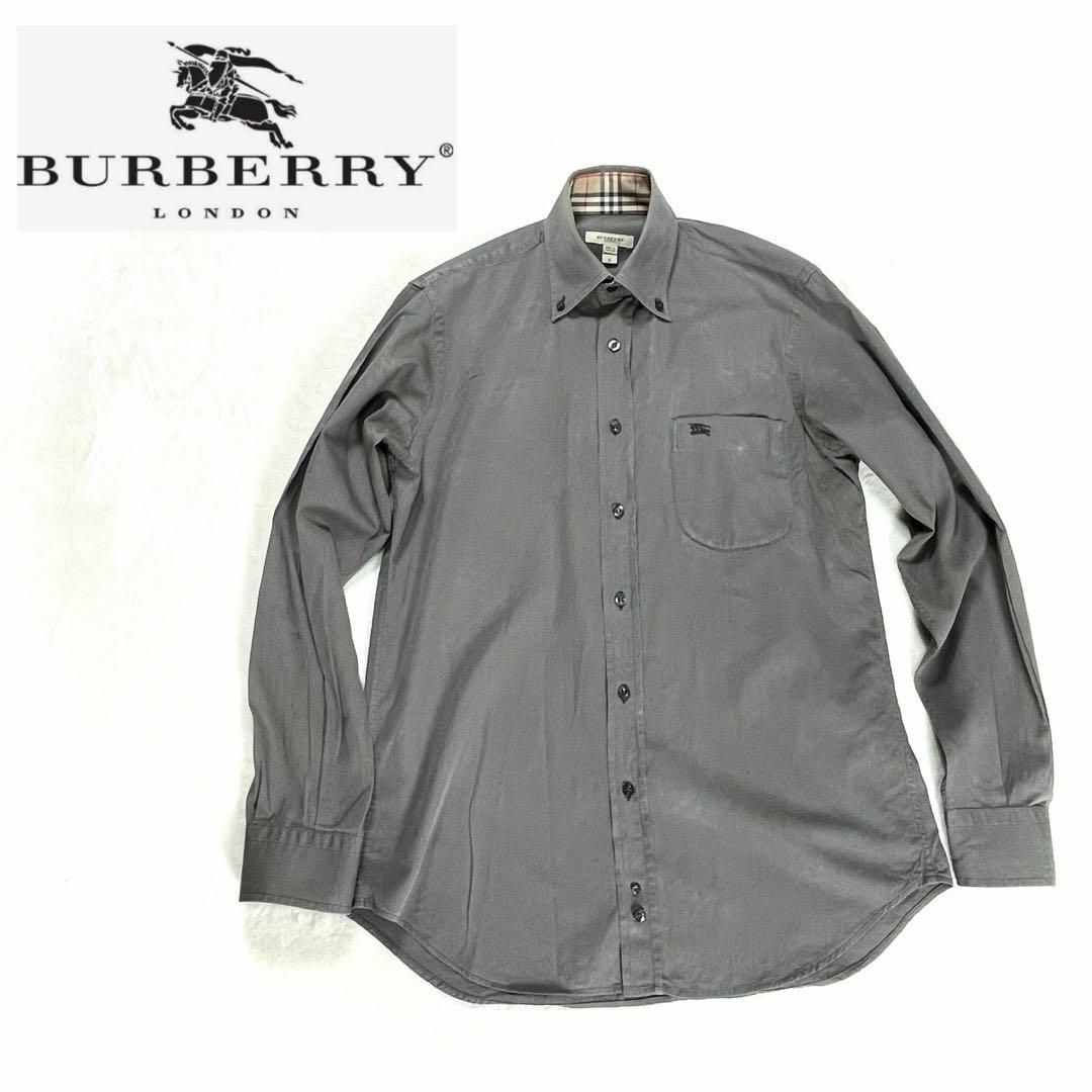 BURBERRY(バーバリー)のBURBARRY LONDON バーバリー シャツ カーキ ノバチェック  S メンズのトップス(シャツ)の商品写真