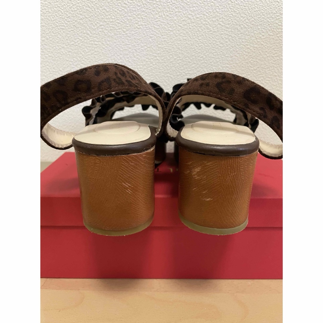 WEGO(ウィゴー)のサンダル　ヒョウ柄　茶色 レディースの靴/シューズ(サンダル)の商品写真