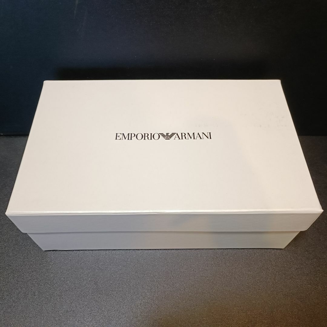 Emporio Armani(エンポリオアルマーニ)のエンポリオアルマーニ（EMPORIO ARMANI） スニーカー 黒x黄 UK7 メンズの靴/シューズ(スニーカー)の商品写真