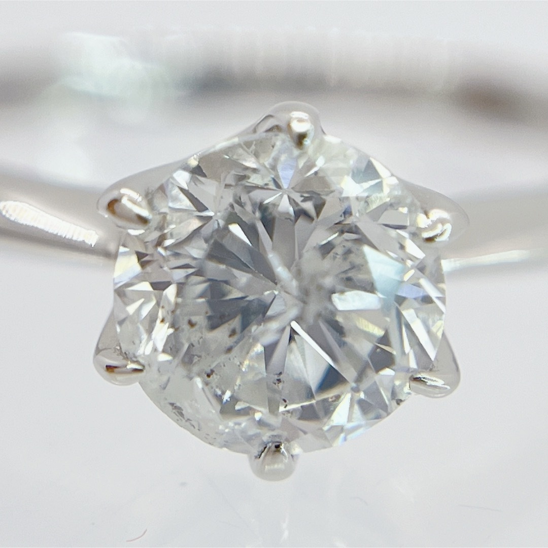 天然ダイヤモンド1.082ct 一粒ダイヤ　　プラチナ　リング　指輪 レディースのアクセサリー(リング(指輪))の商品写真