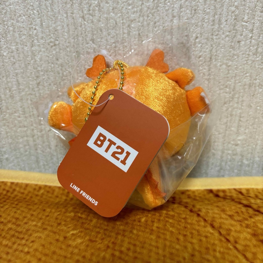 BT21(ビーティーイシビル)のBT21 カラードラゴン マスコット オレンジ　SHOOKY エンタメ/ホビーのおもちゃ/ぬいぐるみ(キャラクターグッズ)の商品写真