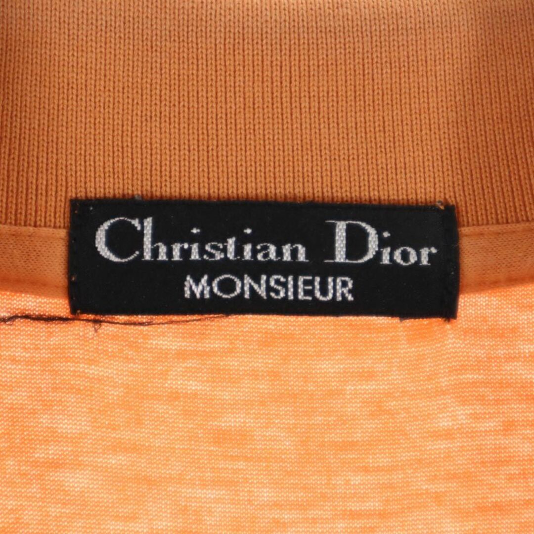 Dior(ディオール)のディオール 90s オールド 半袖 ポロシャツ M オレンジ Dior ハーフボタン メンズ 古着 【240324】 メール便可 メンズのトップス(ポロシャツ)の商品写真