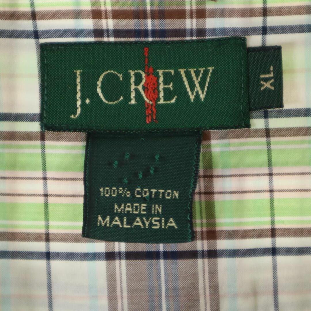 J.Crew(ジェイクルー)のジェイクルー 90s オールド 巨人タグ チェック柄 半袖 シャツ XL J.CREW メンズ 古着 【240324】 メール便可 メンズのトップス(シャツ)の商品写真