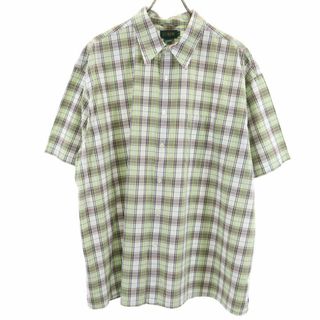 J.Crew - ジェイクルー 90s オールド 巨人タグ チェック柄 半袖 シャツ XL J.CREW メンズ 古着 【240324】 メール便可