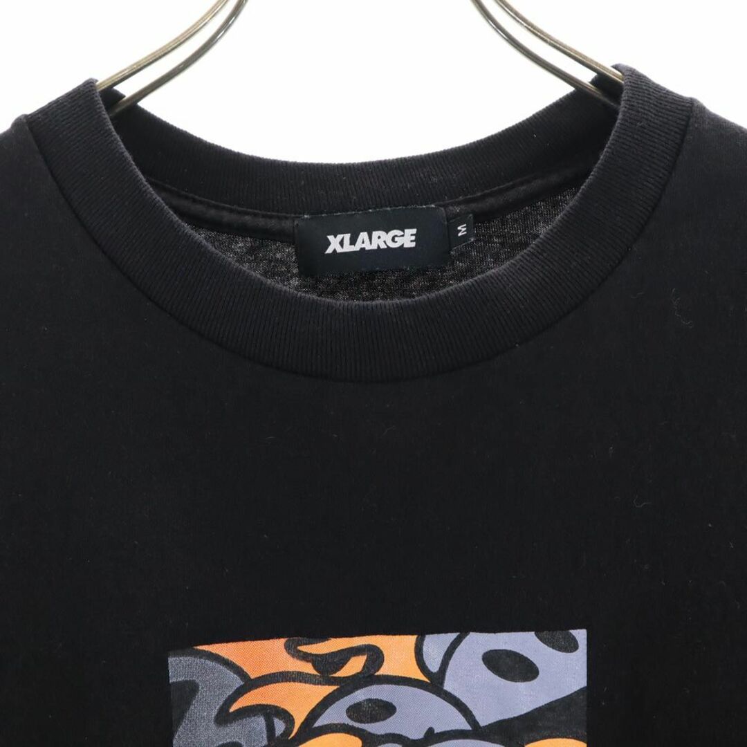 XLARGE(エクストララージ)のエクストララージ プリント 半袖 Tシャツ M ブラック XLARGE メンズ 古着 【240324】 メール便可 メンズのトップス(Tシャツ/カットソー(半袖/袖なし))の商品写真