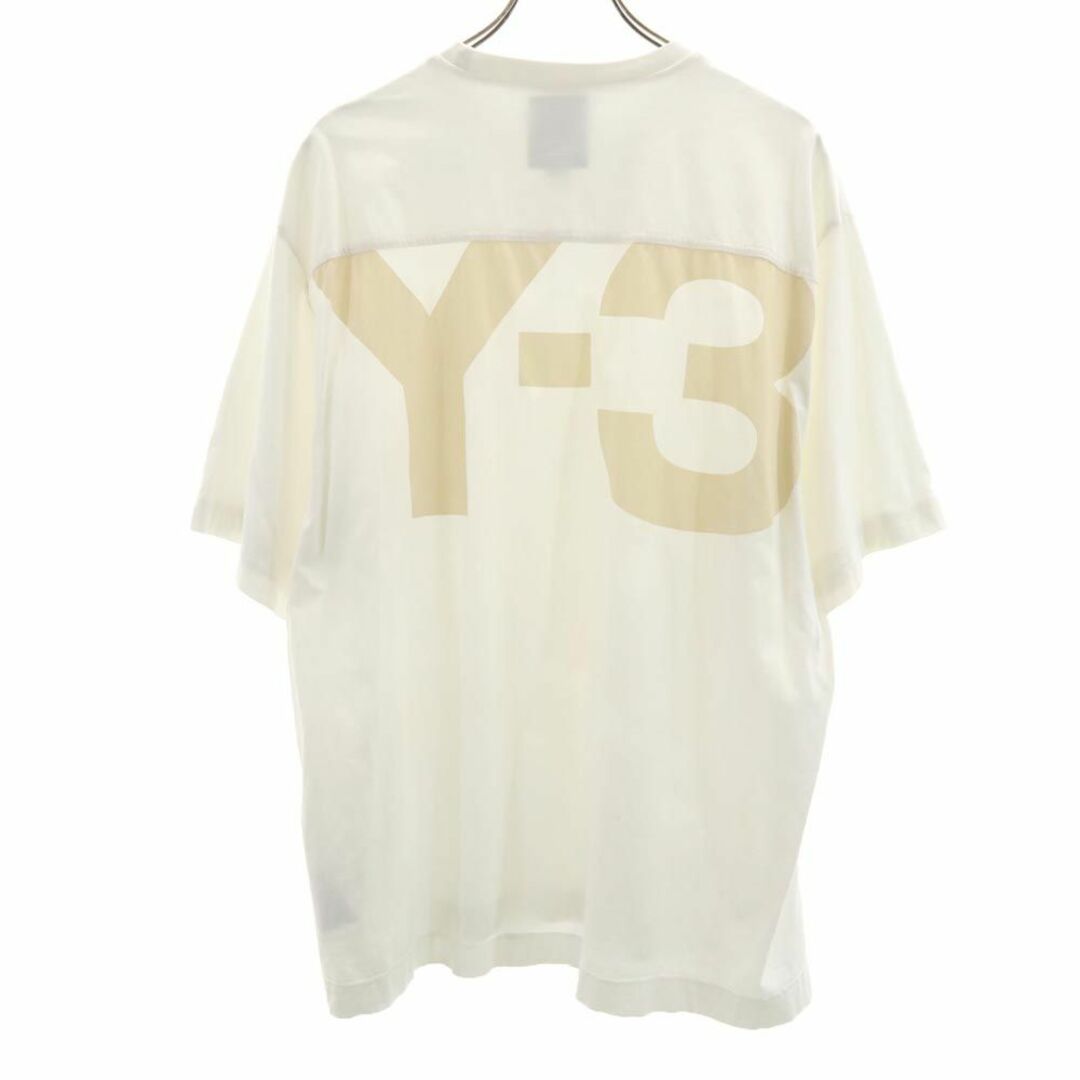 Y-3(ワイスリー)のワイスリー バックプリント 半袖 Tシャツ M ホワイト系 Y-3 Yohji Yamamoto メンズ 古着 【240324】 メンズのトップス(Tシャツ/カットソー(半袖/袖なし))の商品写真