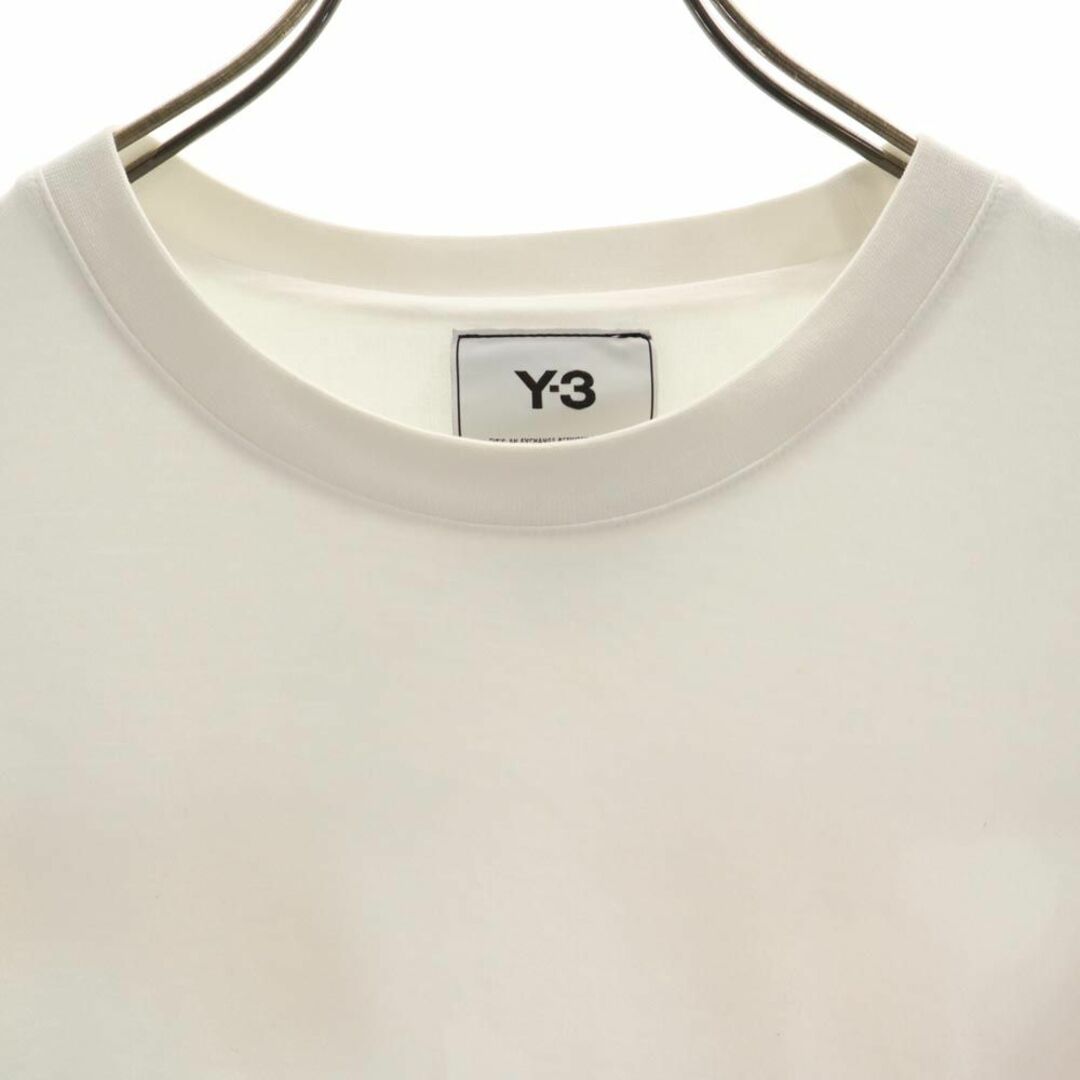 Y-3(ワイスリー)のワイスリー バックプリント 半袖 Tシャツ M ホワイト系 Y-3 Yohji Yamamoto メンズ 古着 【240324】 メンズのトップス(Tシャツ/カットソー(半袖/袖なし))の商品写真