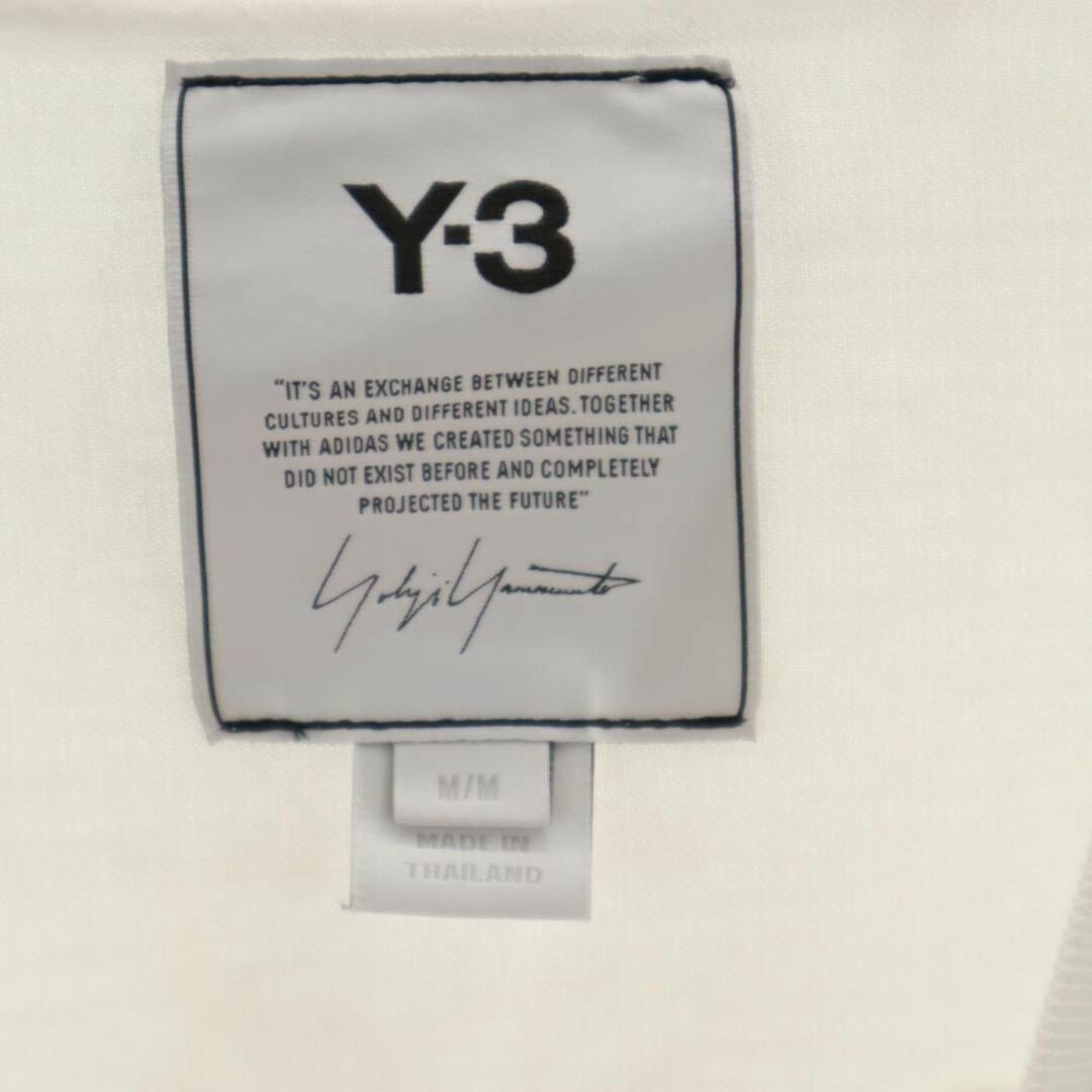 Y-3(ワイスリー)のワイスリー バックプリント 半袖 Tシャツ M ホワイト系 Y-3 Yohji Yamamoto メンズ 古着 【240324】 メンズのトップス(Tシャツ/カットソー(半袖/袖なし))の商品写真