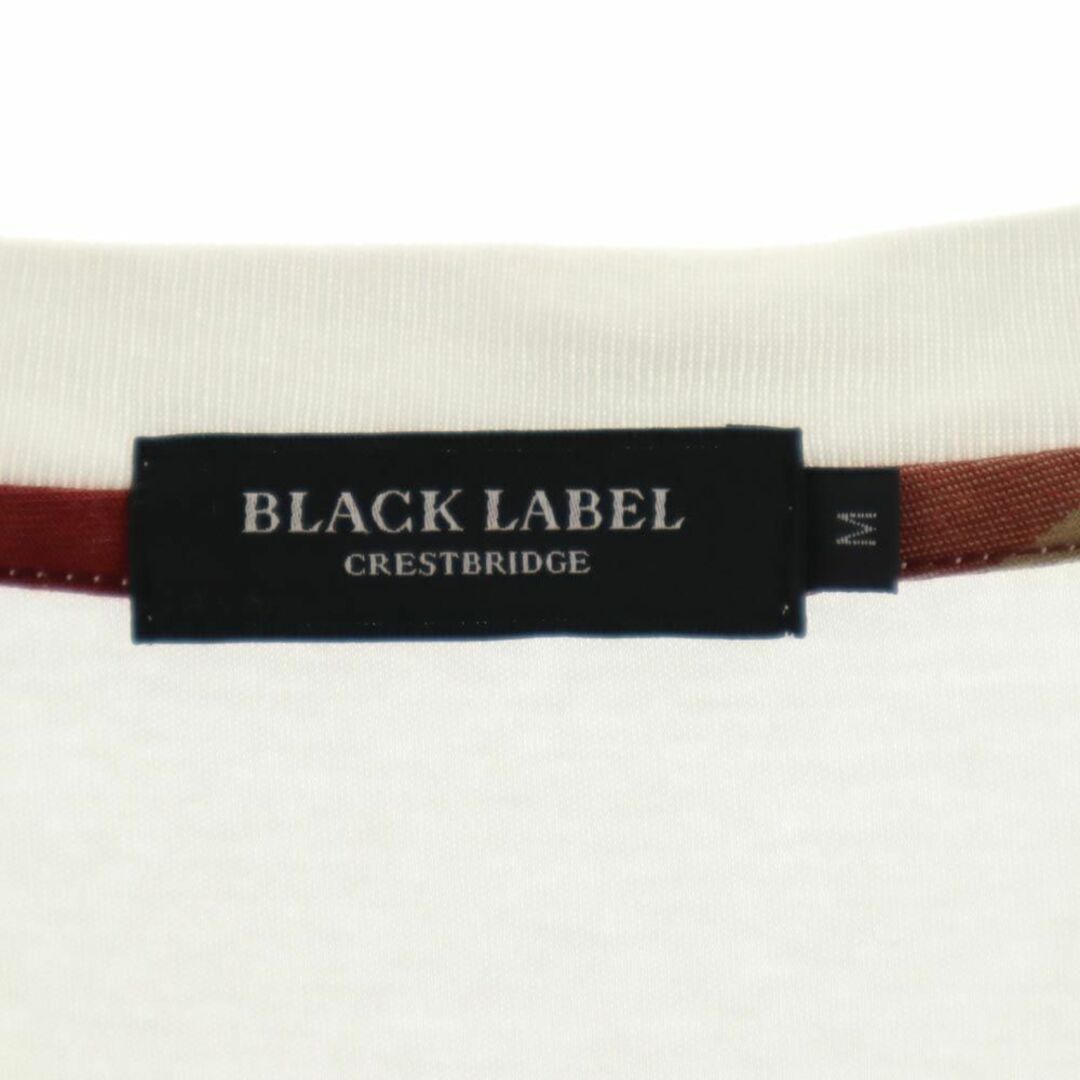 BLACK LABEL CRESTBRIDGE(ブラックレーベルクレストブリッジ)のブラックレーベルクレストブリッジ 半袖 Tシャツ M ホワイト系 BLACK LABEL CRESTBRIDGE ポケT メンズ 古着 【240324】 メール便可 メンズのトップス(Tシャツ/カットソー(半袖/袖なし))の商品写真