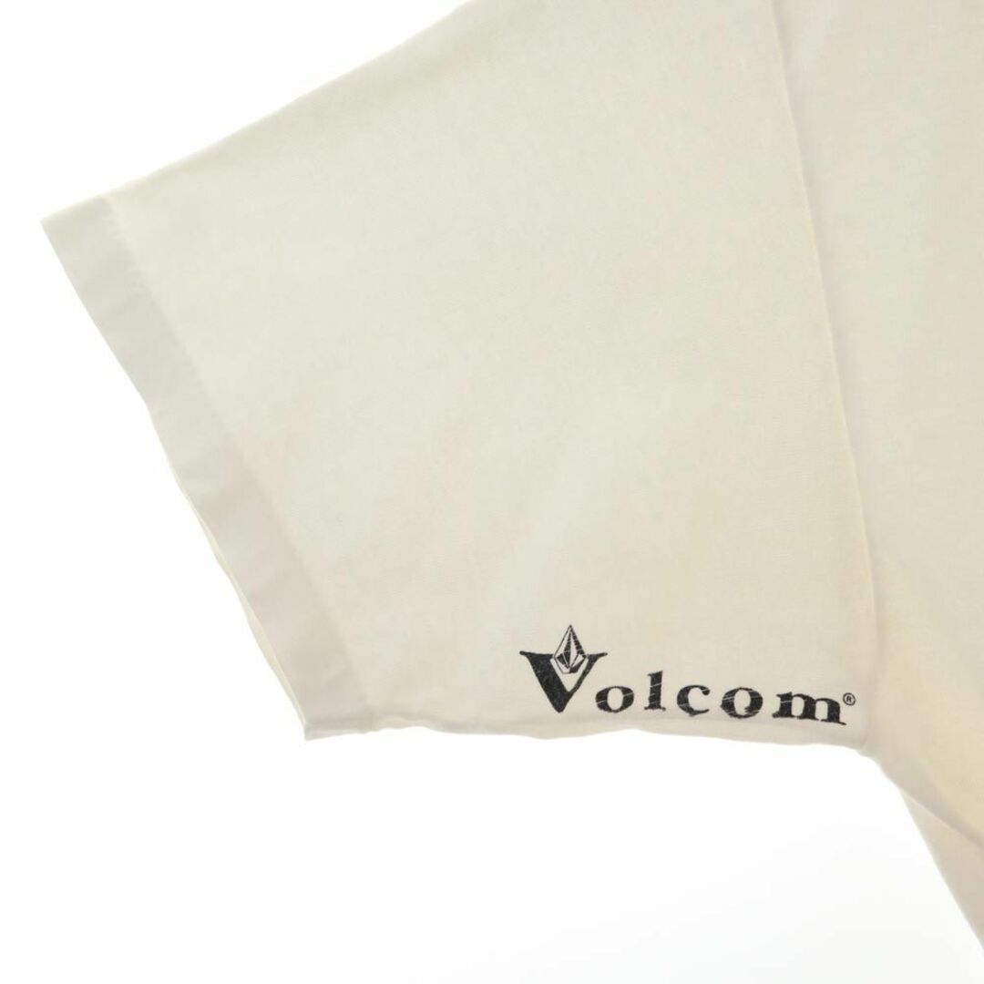 volcom(ボルコム)のボルコム プリント 半袖 Tシャツ L ホワイト系 VOLCOM メンズ 古着 【240324】 メール便可 メンズのトップス(Tシャツ/カットソー(半袖/袖なし))の商品写真