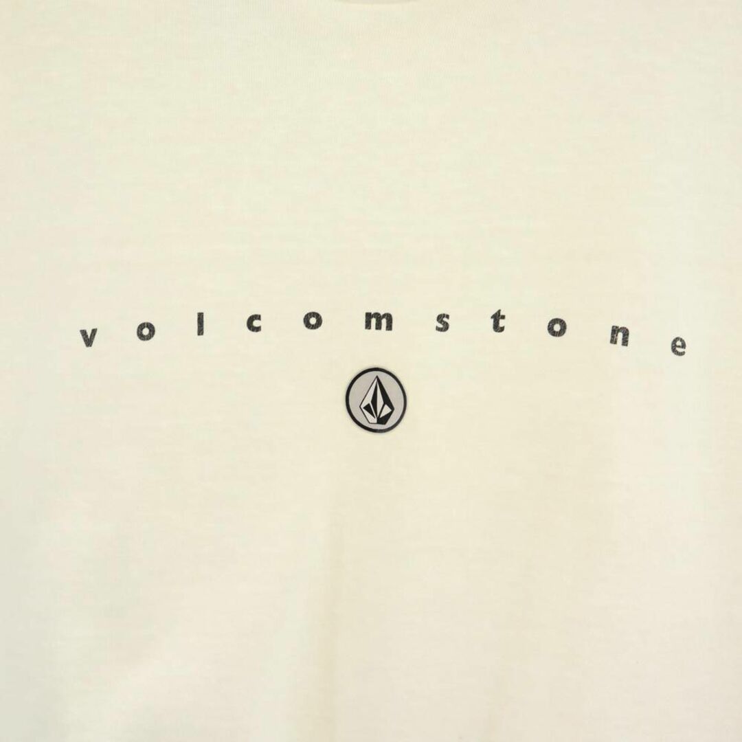 volcom(ボルコム)のボルコム プリント 半袖 Tシャツ L ホワイト系 VOLCOM メンズ 古着 【240324】 メール便可 メンズのトップス(Tシャツ/カットソー(半袖/袖なし))の商品写真