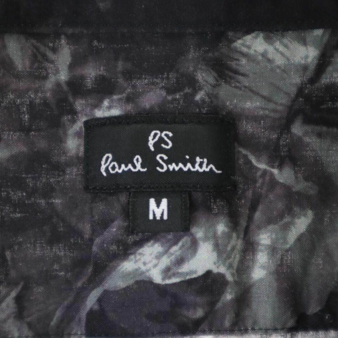 Paul Smith(ポールスミス)のポールスミス 日本製 総柄 半袖 シャツ M ブラック Paul Smith メンズ 古着 【240324】 メール便可 メンズのトップス(シャツ)の商品写真