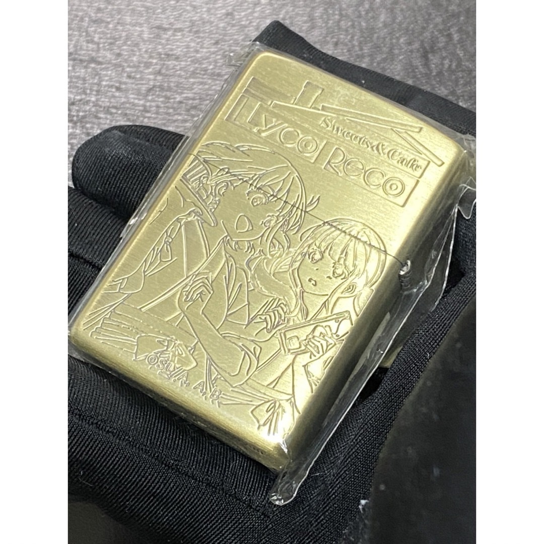 zippo リコリス リコイル ゴールド 2面刻印 アニメ 2023年製の zippo リコリス リコイル ゴールド 2面刻印 アニメ 2023年製の