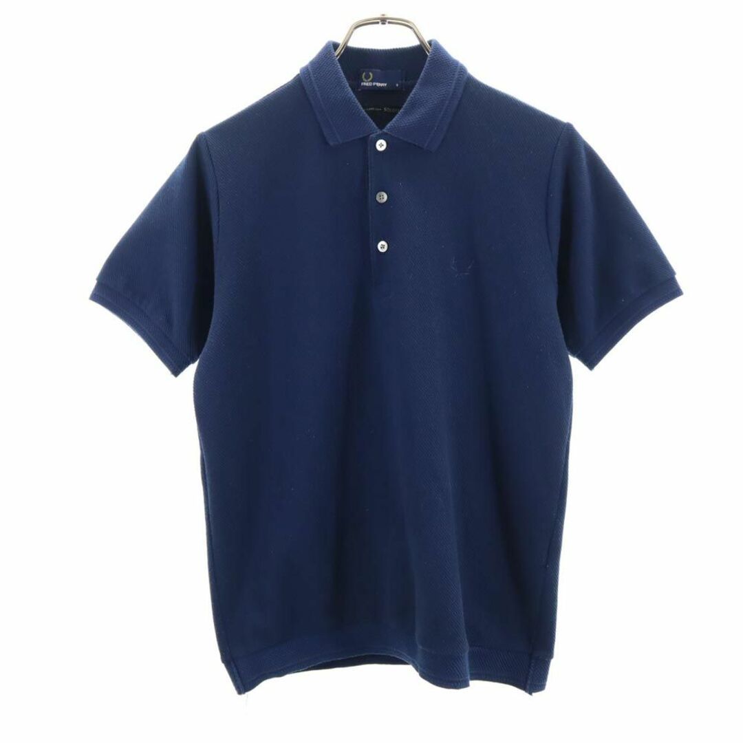 FRED PERRY(フレッドペリー)のフレッドペリー 日本製 半袖 ポロシャツ S ネイビー FRED PERRY メンズ 古着 【240324】 メンズのトップス(ポロシャツ)の商品写真