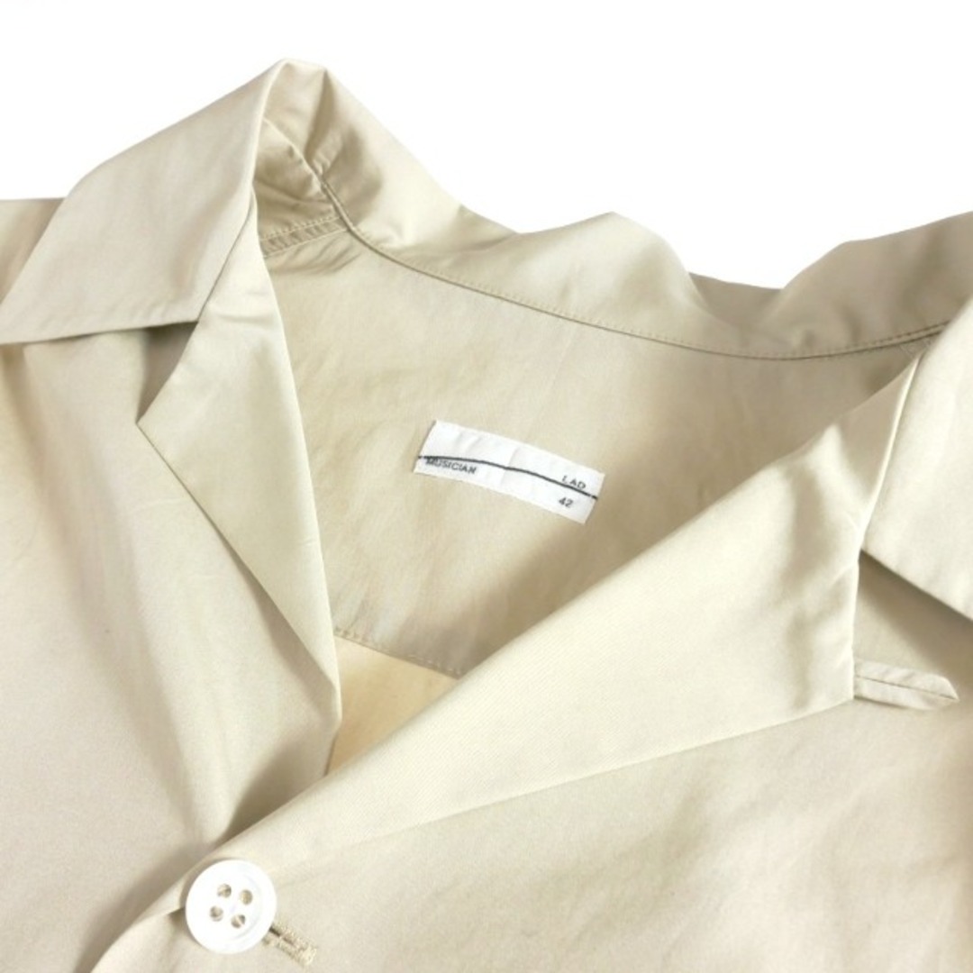 LAD MUSICIAN(ラッドミュージシャン)のラッドミュージシャン 22SS BROAD CLOTH OPEN SHIRT  メンズのトップス(シャツ)の商品写真