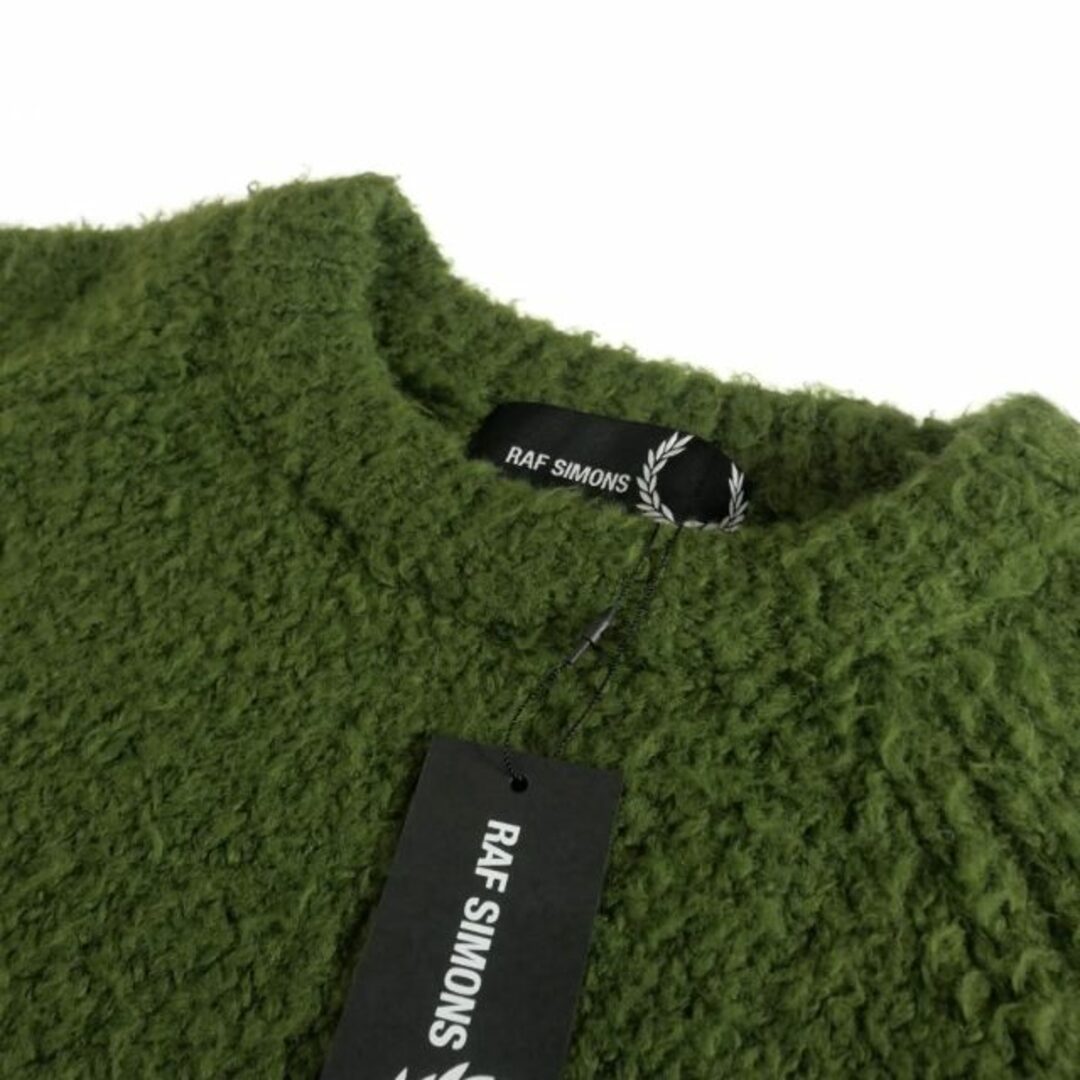 RAF SIMONS(ラフシモンズ)のラフシモンズ × フレッドペリー FLUFFY KNIT JUMPER M 緑 メンズのトップス(ニット/セーター)の商品写真