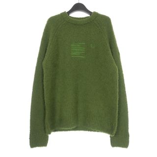 ラフシモンズ(RAF SIMONS)のラフシモンズ × フレッドペリー FLUFFY KNIT JUMPER M 緑(ニット/セーター)