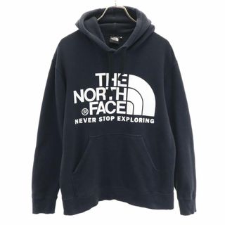 ザノースフェイス(THE NORTH FACE)のノースフェイス NT61710X アウトドア プリント 長袖 スウェット パーカー M ブラック THE NORTH FACE メンズ 古着 【240324】(パーカー)