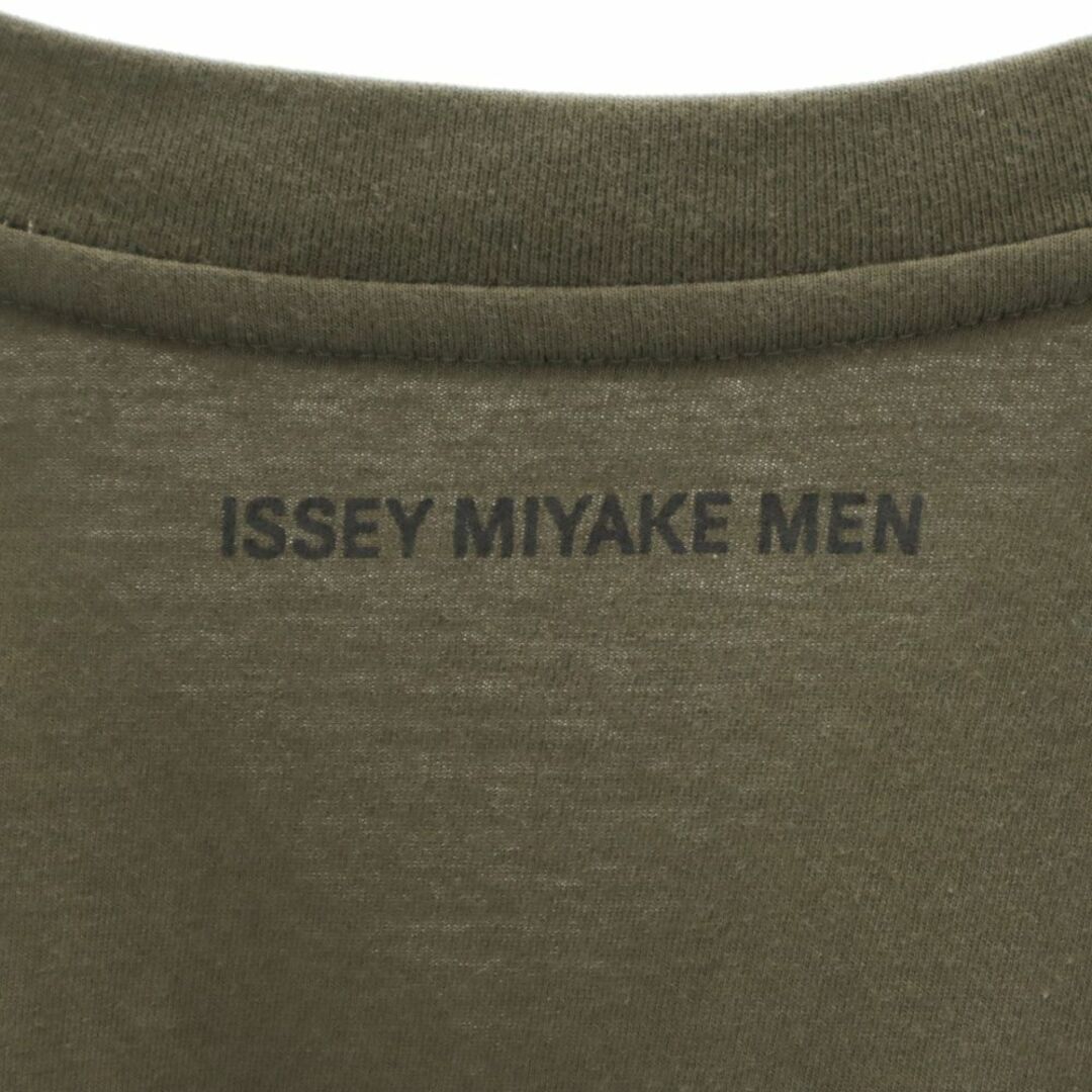 ISSEY MIYAKE(イッセイミヤケ)のイッセイミヤケ 半袖 Vネック Tシャツ 2 カーキ系 ISSEY MIYAKE メンズ 古着 【240324】 メール便可 メンズのトップス(Tシャツ/カットソー(半袖/袖なし))の商品写真