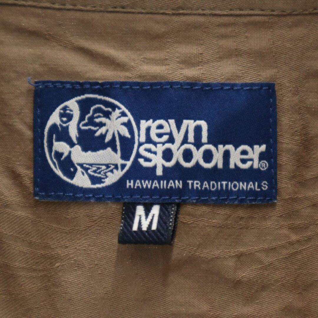 Reyn Spooner(レインスプーナー)のレインスプーナー 総柄 半袖 シャツ M カーキ reyn spooner メンズ 古着 【240324】 メンズのトップス(シャツ)の商品写真