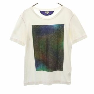 ポールスミス(Paul Smith)のポールスミス 日本製 プリント 半袖 Tシャツ M ホワイト Paul Smith メンズ 古着 【240324】 メール便可(Tシャツ/カットソー(半袖/袖なし))